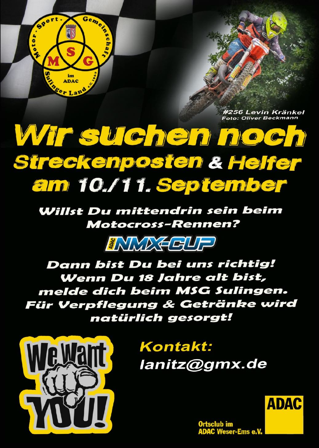 Wir suchen Helfer für unseren NDS Cup.